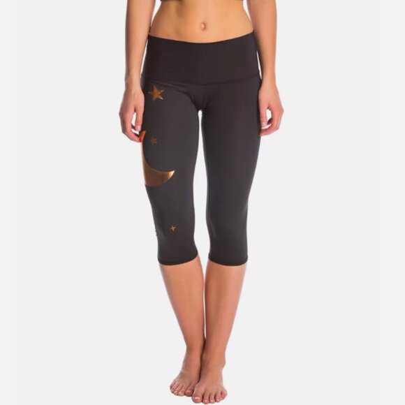 Brand New Teeki Goddess Moon and Stars Yoga Capri Legging - Picture 4 of 12
